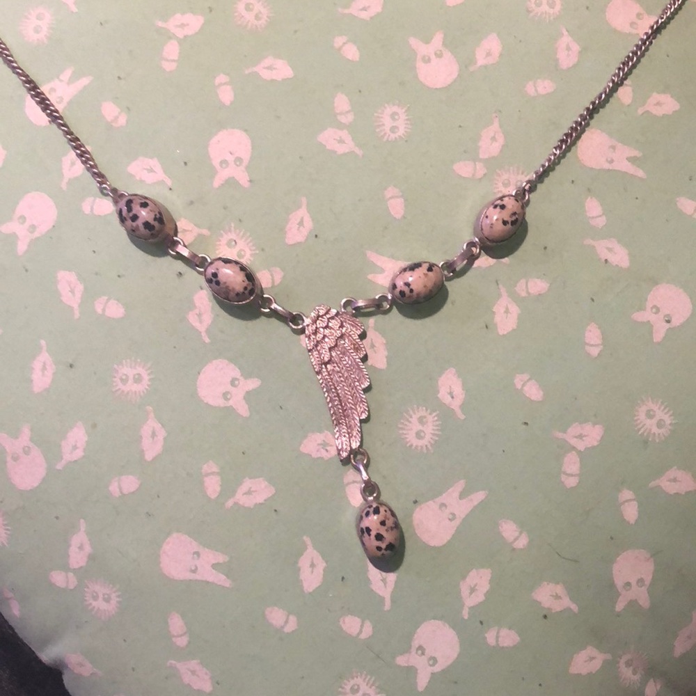 Crystal Angel Wing  Necklace